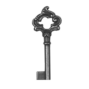 Möbel-Schlüssel Messing, Art.5044 Bestellware