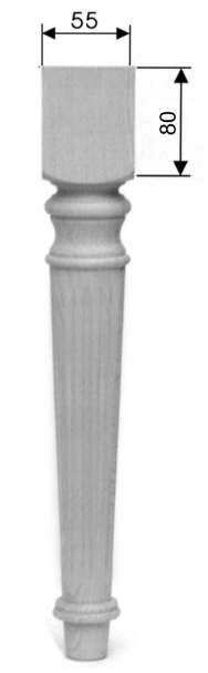 Stuhlbein, Tischbein Art. 63105  D= ca.55 mm, ca. 450mm lang Eiche