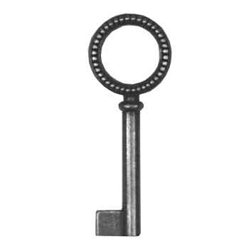 Möbel-Schlüssel, Messing, Art. 5047