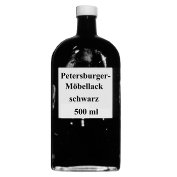 Petersburger Möbellack schwarz 0,5L Art. 10519
