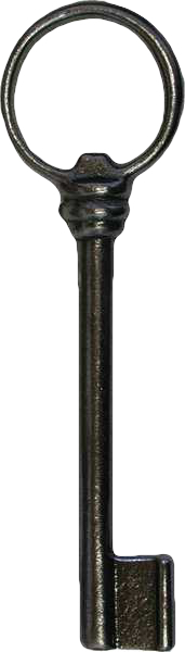 Truhenschlüssel aus Eisen mit Länge 170mm, Art. 5078