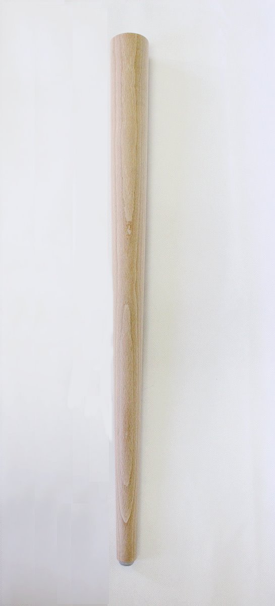 Tischbein rund konisch Maße: Ø 28 zu 60mm/760mm lang,  Art.63125 Buche, bitte beachten dieses Bein eignet sich nicht für große Esstische !
