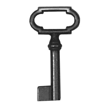 Möbel-Schlüssel, zierlich, Messing, Art. 5048z